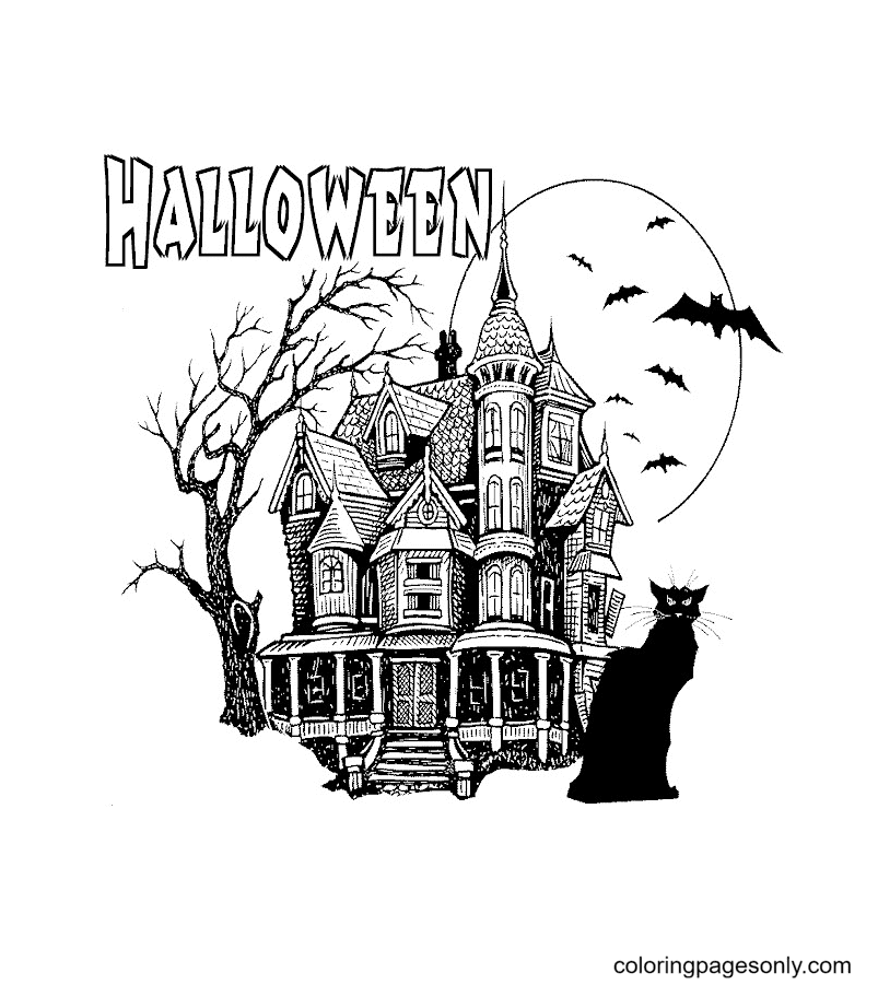 halloween-haunted-house-and-black-cat.png