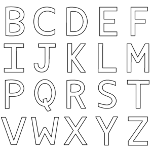 Páginas para colorear del alfabeto